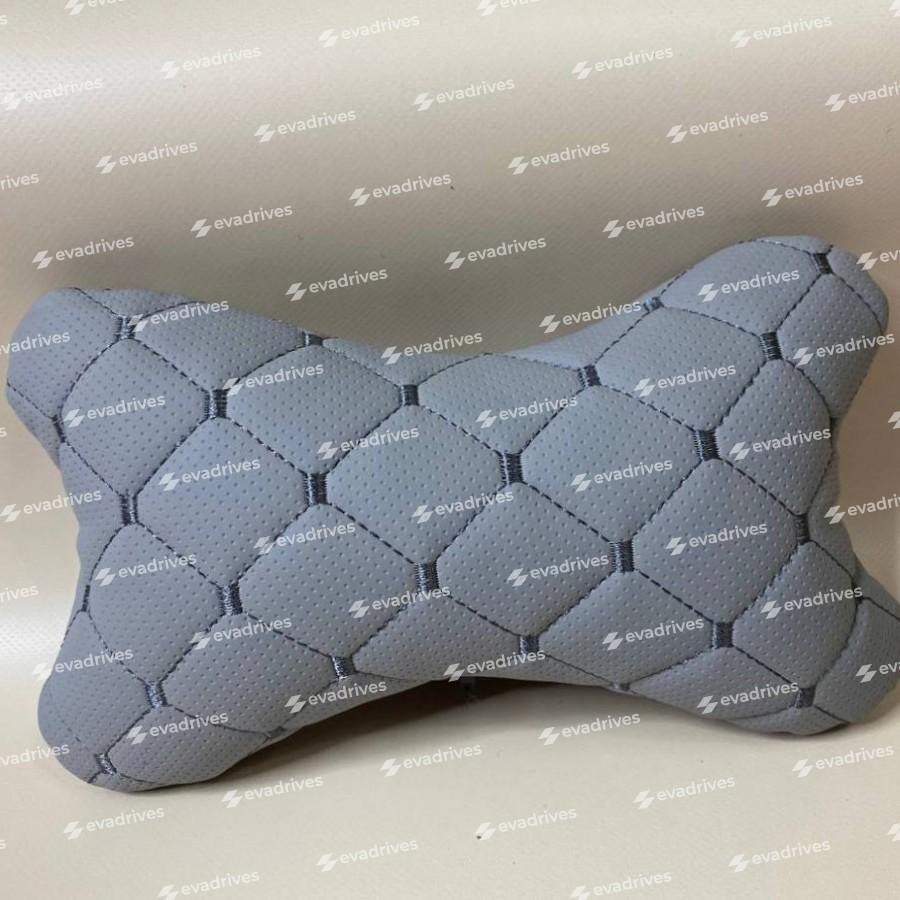 Poduszka zagłówkowa do samochodu,  wykonana z ekoskóry