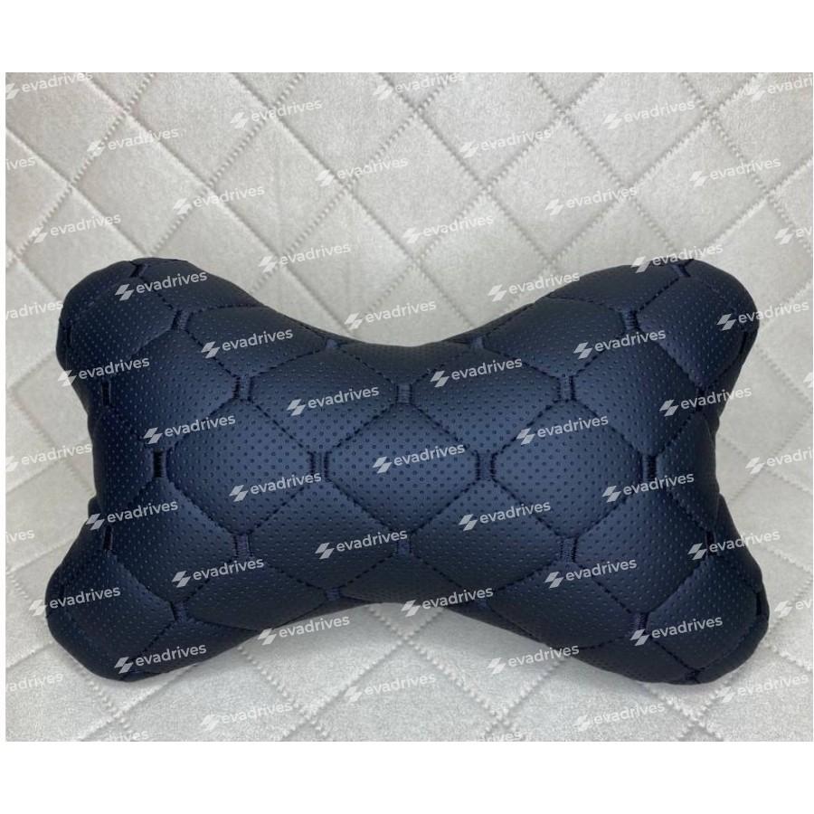 Poduszka zagłówkowa do samochodu,  wykonana z ekoskóry