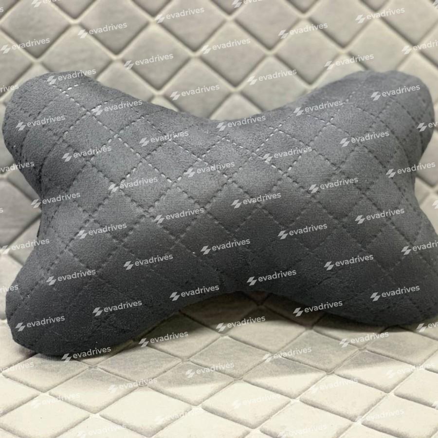 Poduszka zagłówkowa do samochodu,  wykonana z ALCANTARA LUX