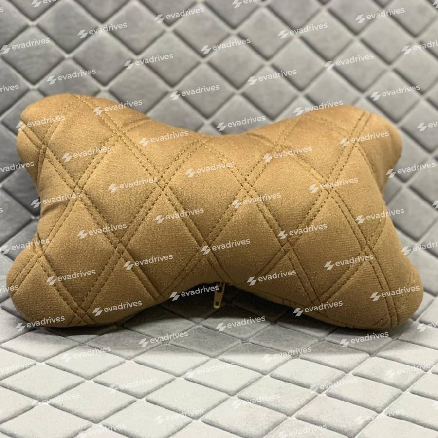 Poduszka zagłówkowa do samochodu,  wykonana z ALCANTARA LUX